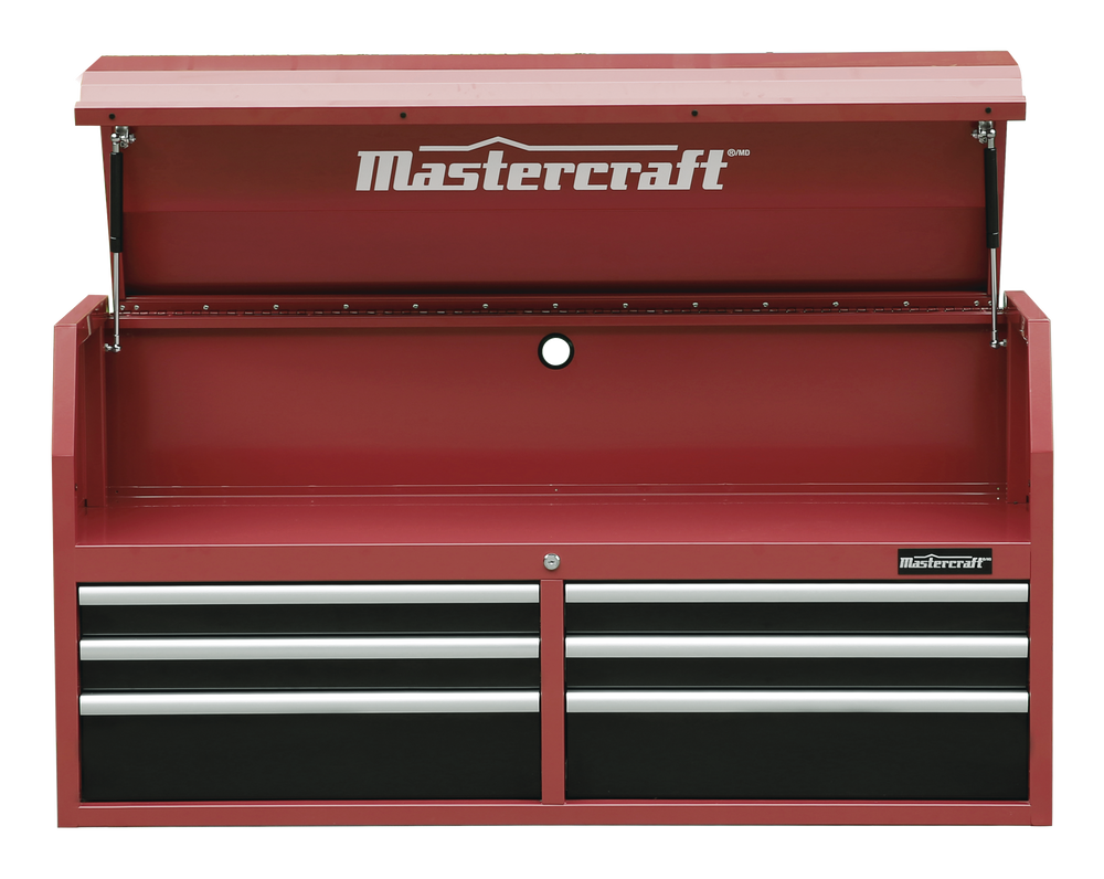 Mastercraft Tool Chest w/ 6 Drawers, Red, 53in Canadian Tire