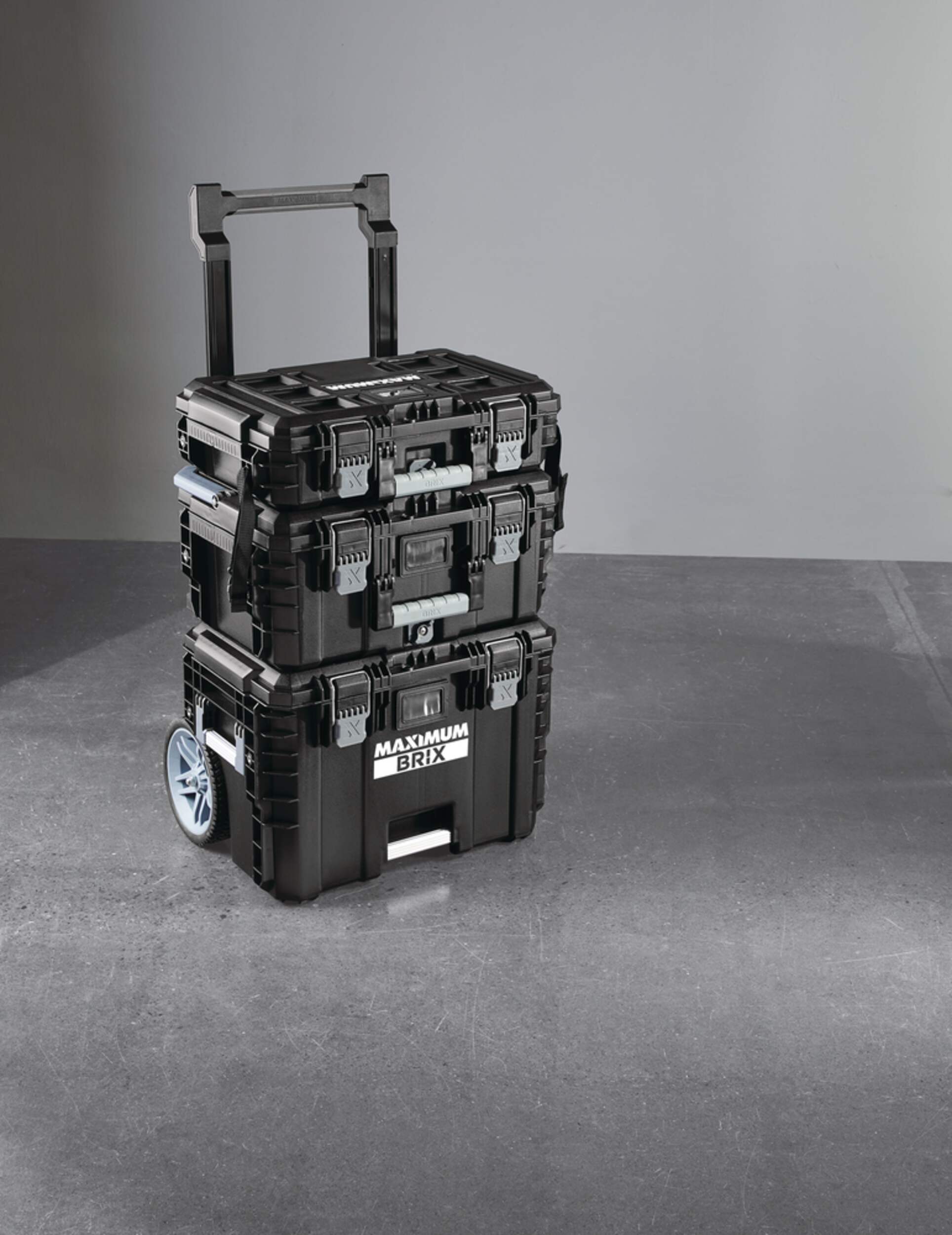 MAXIMUM Brix Modular Portable Toolbox/Tool Storage System w/ Wheels