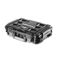 MAXIMUM Brix Modular Portable Small Toolbox, IP65, 23 x 16 x 7-in Front_Three_Fourths_Angled_Left