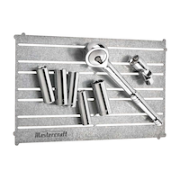 Mastercraft Magnetic Tool Holder Panel, 12x6-in Front_Angled_Right