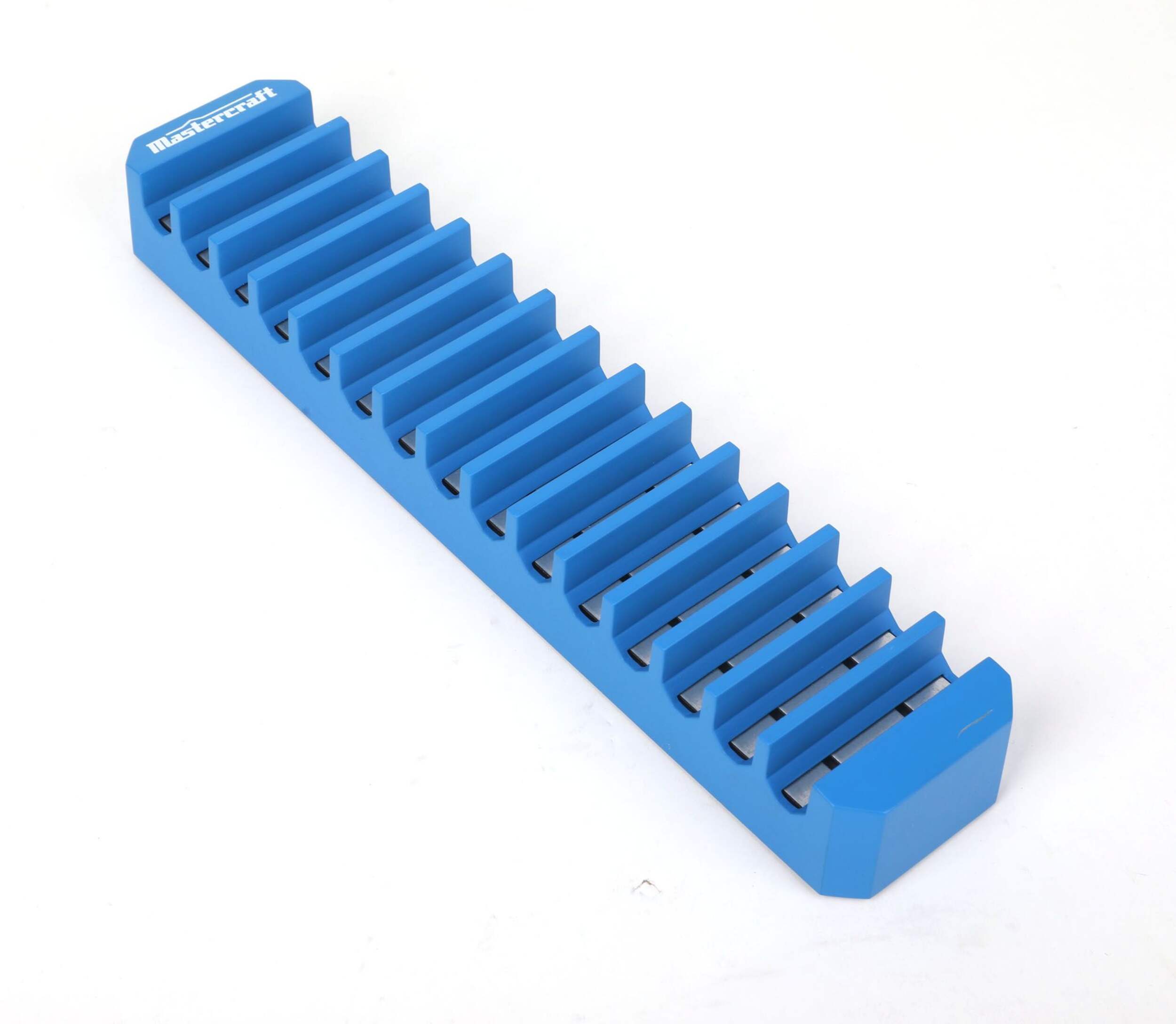 Mastercraft Magnetic Screwdriver Holder for 15 Screwdrivers, 11x2x1.4-in Front_Three_Fourths_Angled_Right