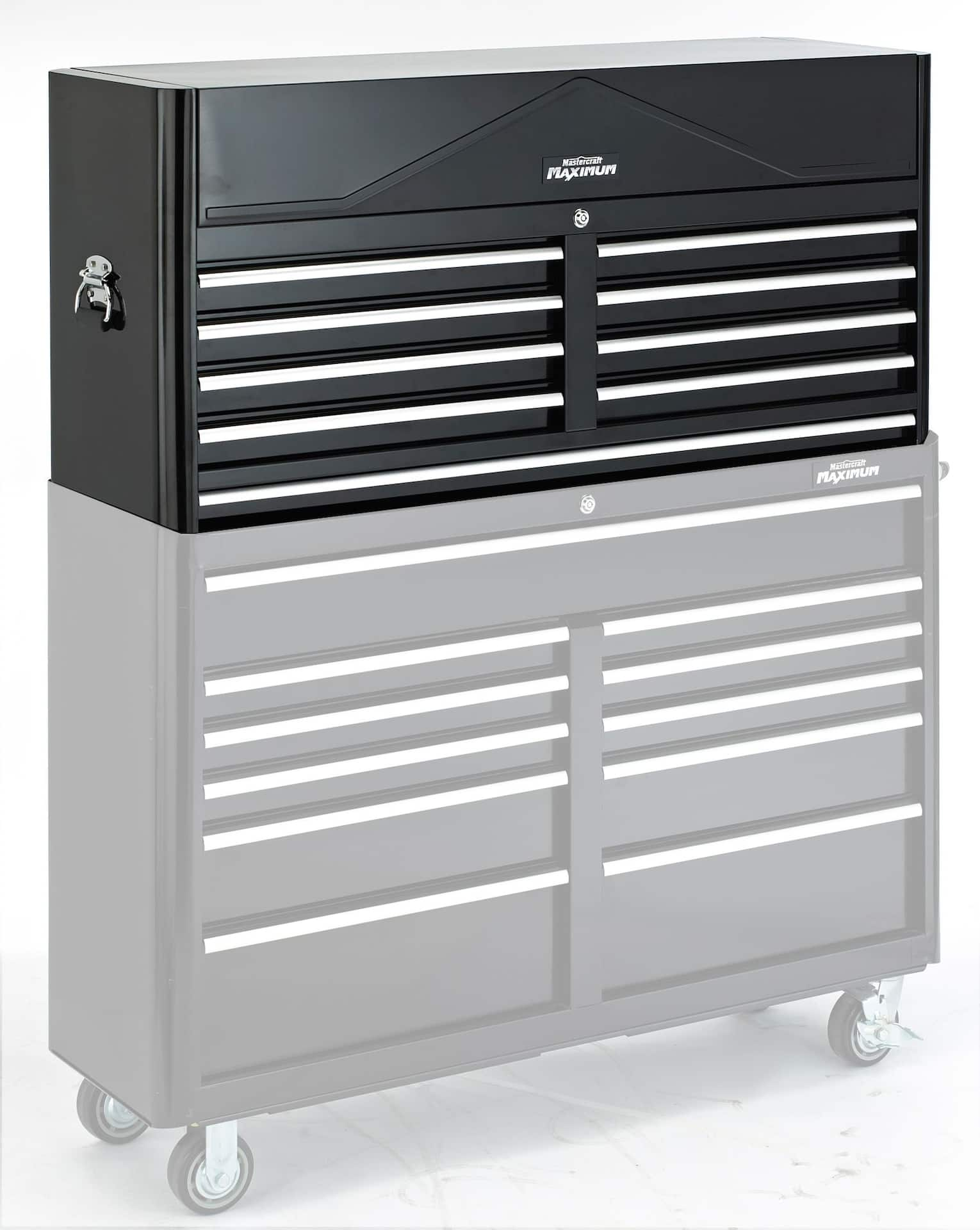 MAXIMUM Tool Chest w/ 8 Drawers, Black, 57-in