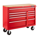 Coffre à outils MAXIMUM, barre d'alimentation intégrée USB, 9 tiroirs, 119,38 cm (47 po), rouge Front_Three_Fourths_Angled_Right