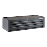 Mastercraft Tool Storage Mid-Chest, 3 Drawer, 41-in, Black Front_Three_Fourths_Angled_Right