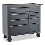 Mastercraft Tool Storage Cabinet, 8 Drawer, 41-in, Black Front_Three_Fourths_Angled_Right