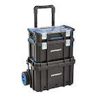 Mastercraft Vertical Portable Rolling Toolbox/Tool Storage w/ Wheels,  18x10x24-in