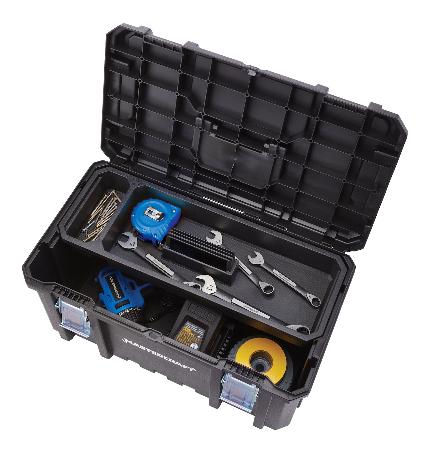 Mastercraft 3Piece Modular Rolling Toolbox Storage System, Black Canadian Tire