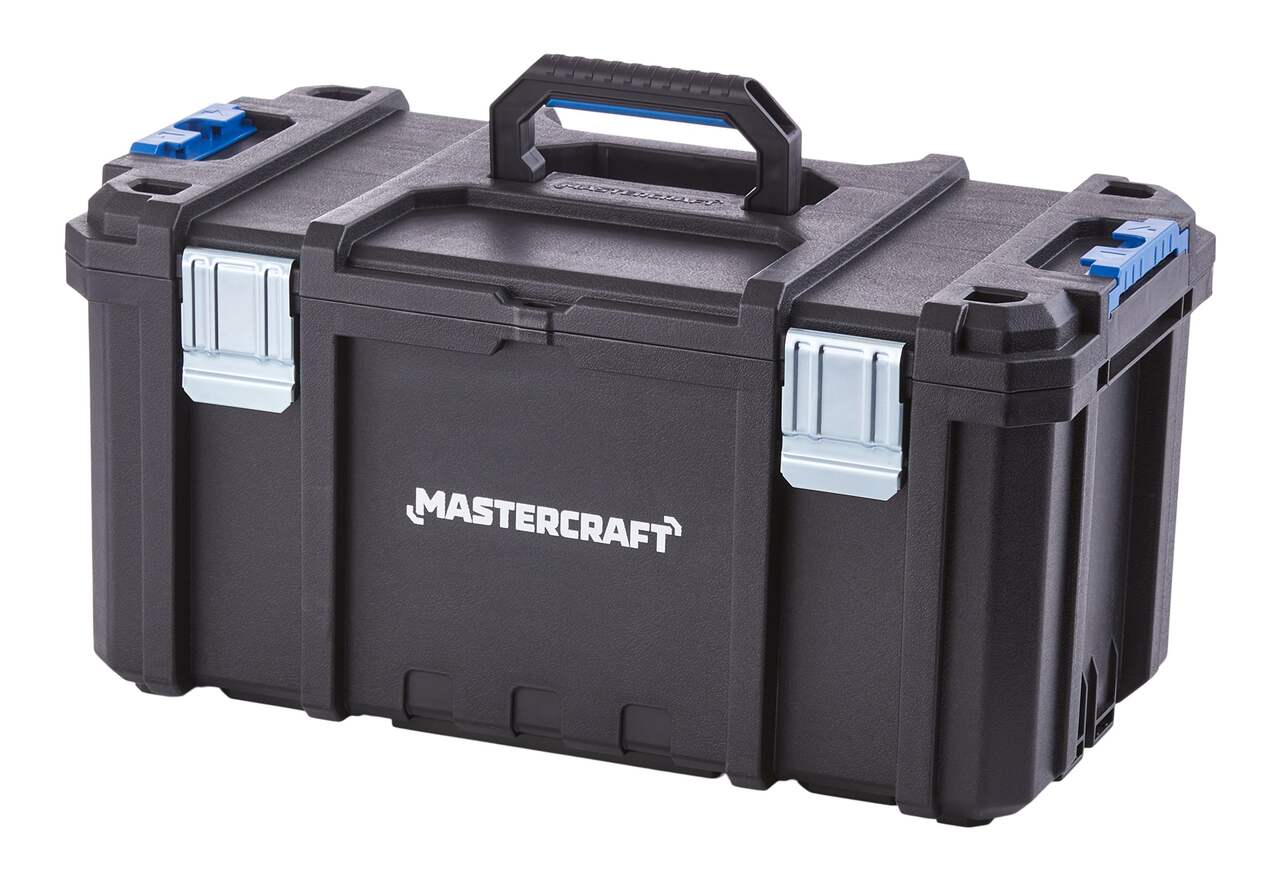 Mastercraft 3-Piece Modular Rolling Toolbox Storage System, Black