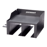 Mastercraft Power Tool Wall Shelf/Storage Rack, Black, 10.5 x 11 x 6.5-in Front_Angled_Left