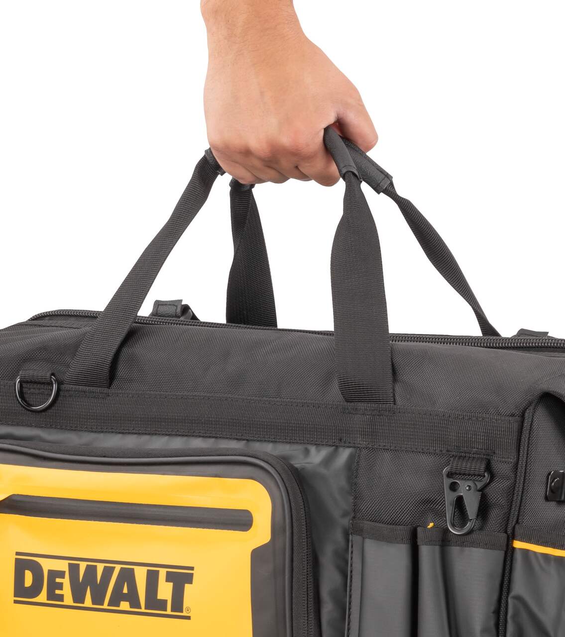 DEWALT Open Top Tool Bag w/ Shoulder Strap, 34 Pockets, 18-in