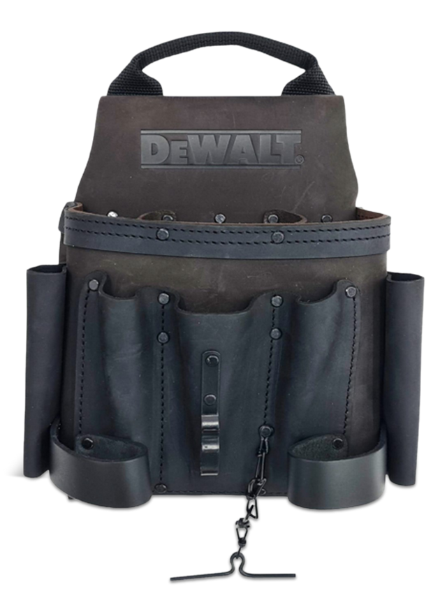 DEWALT Premium Nubuck Leather Electrician Pouch, 8 Pockets Canadian Tire