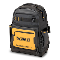 DEWALT Pro Backpack Tool Bag with Laptop Compartment, 43 Pockets Front_Angled_Left