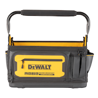 DEWALT Open Top Pro Tool Tote with Swivel Handle, 36 Pockets, 20-in