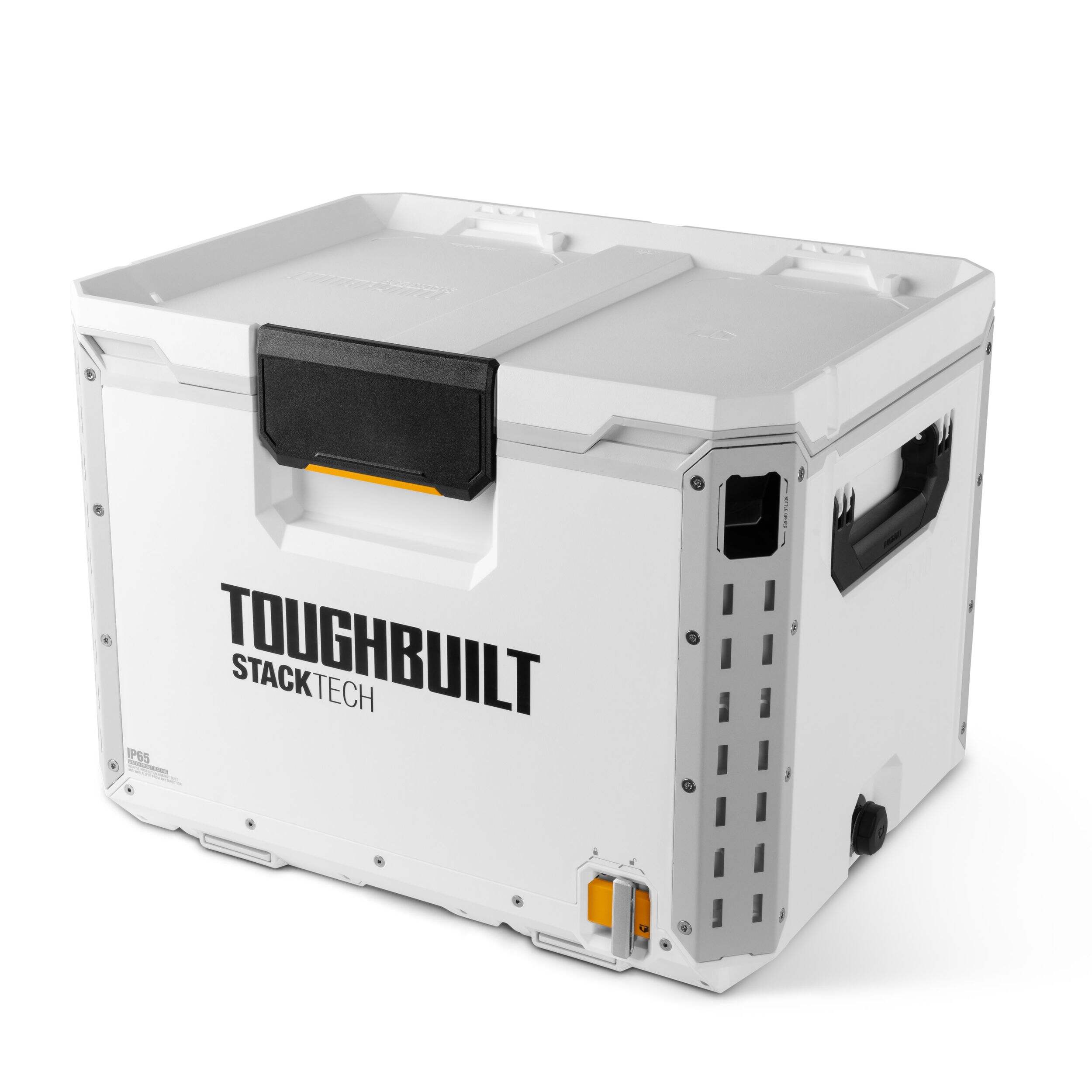 ToughBuilt StackTech XL 38-qt Insulated Cooler Front_Three_Fourths_Angled_Left