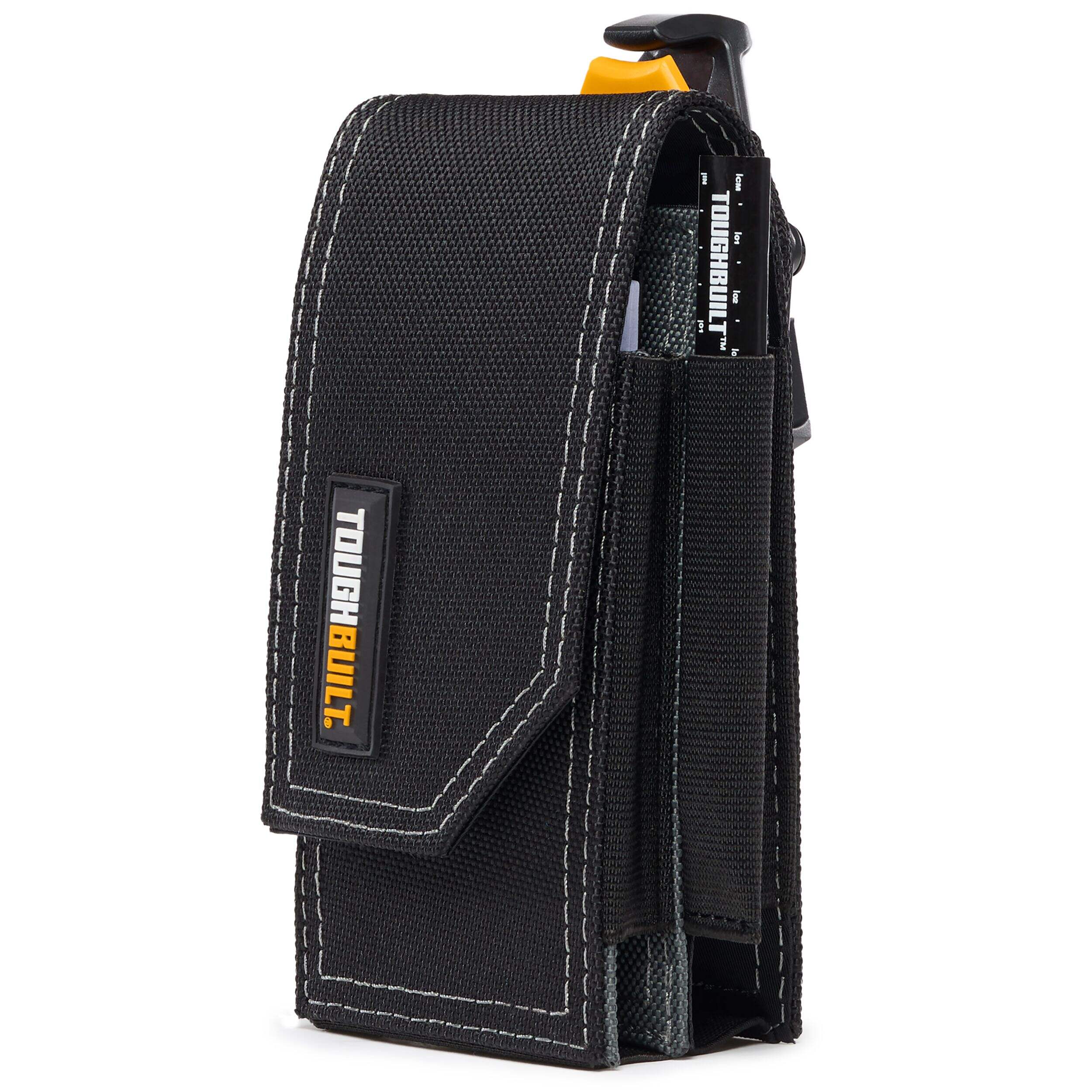 ToughBuilt ClipTech Smartphone Pouch with Notebook and Pencil Front_Angled_Left