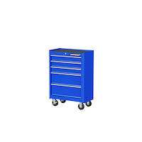 Mastercraft 5-Drawer Tool Storage Cabinet, Blue, 24-in Front_Angled_Left
