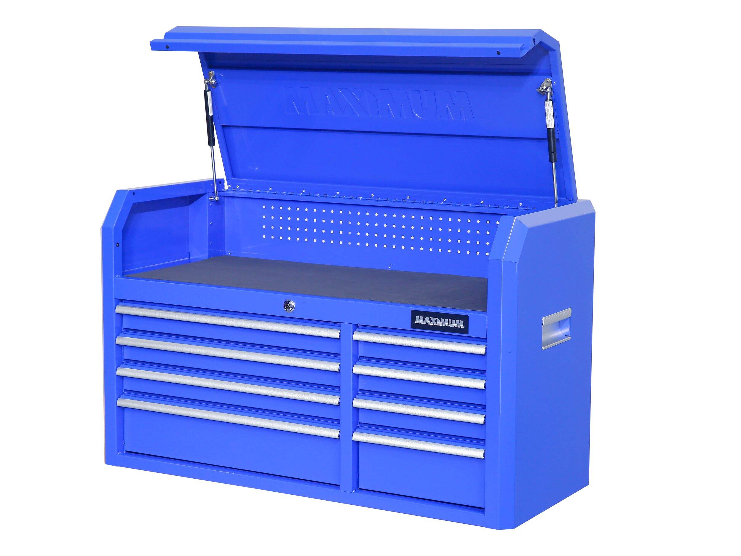 MAXIMUM Tool Storage Chest With Power Strip, 43-in Front_Angled_Left