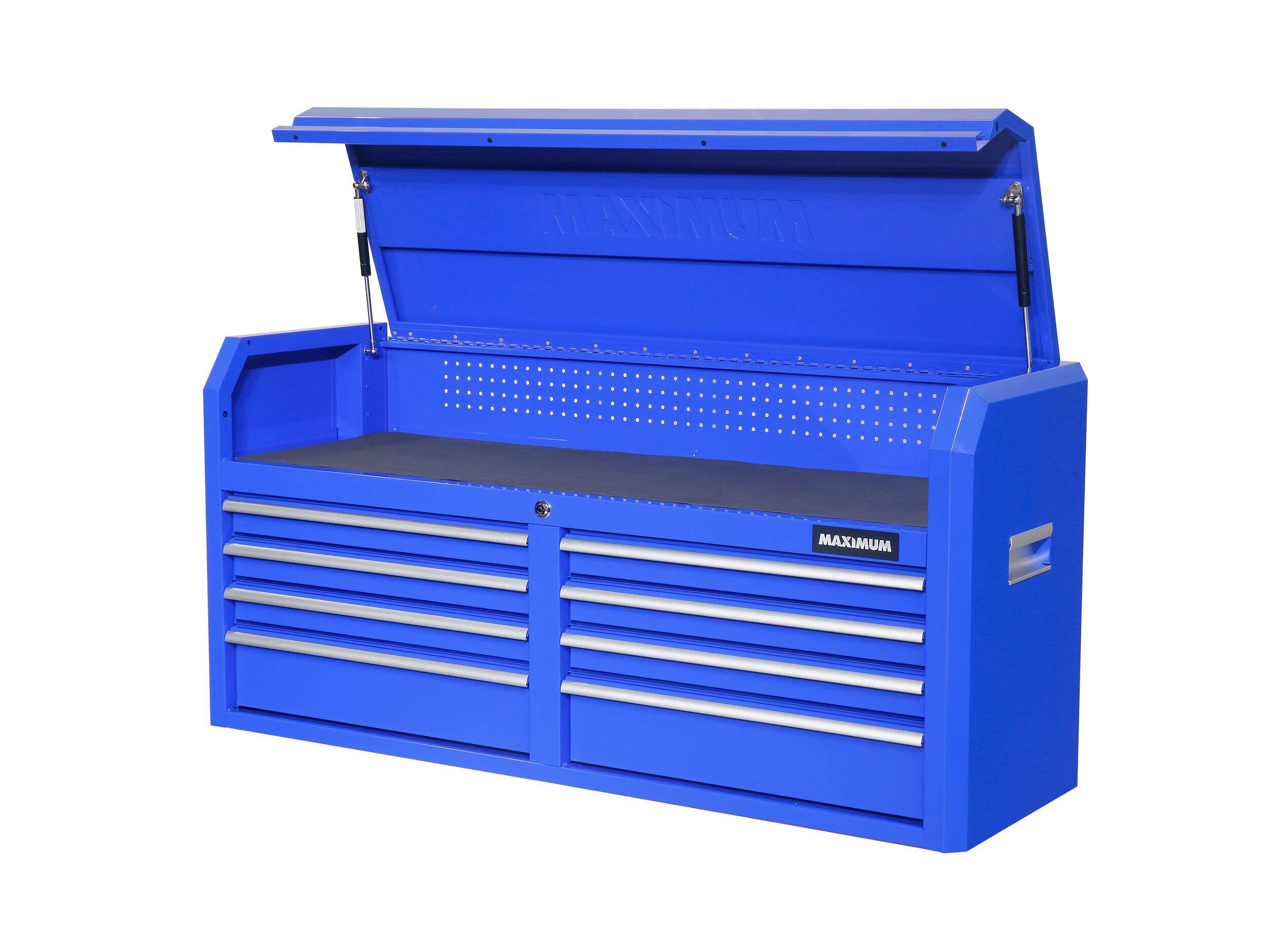 MAXIMUM Tool Storage Chest with Power Strip, 56-in Front_Angled_Left