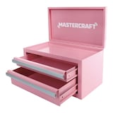 Mastercraft Pink Mini Tool Box, Compact Tool Storage Front_Three_Fourths_Angled_Left
