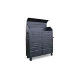 Mastercraft Rolling Tool Storage Cabinet with 9 Drawers, Black, 52-in Front_Angled_Right