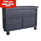 Mastercraft Rolling Tools Storage Cabinet with 5 Drawers, Deep Red, 24-in