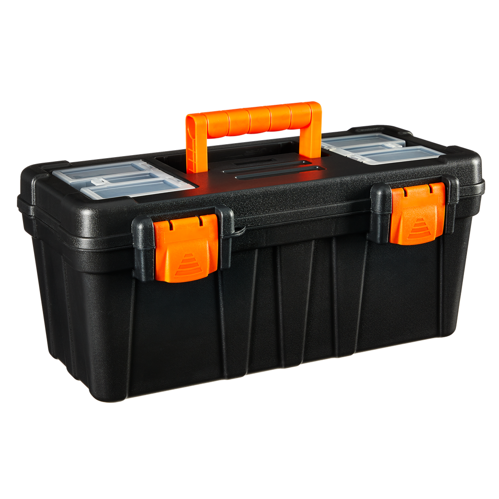 Certified Portable Plastic Tool Box w/ Removable Tray, 17in Canadian