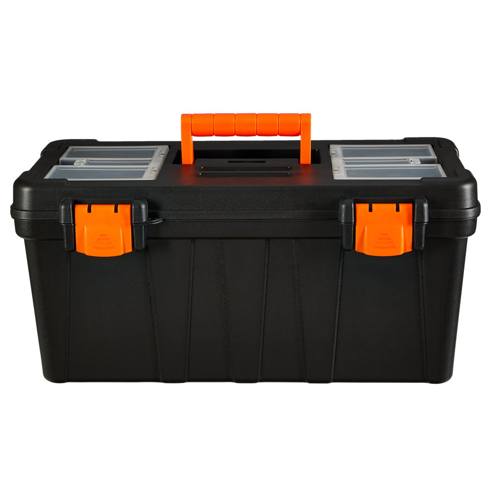 Certified Portable Plastic Tool Box w/ Removable Tray, 20in Canadian
