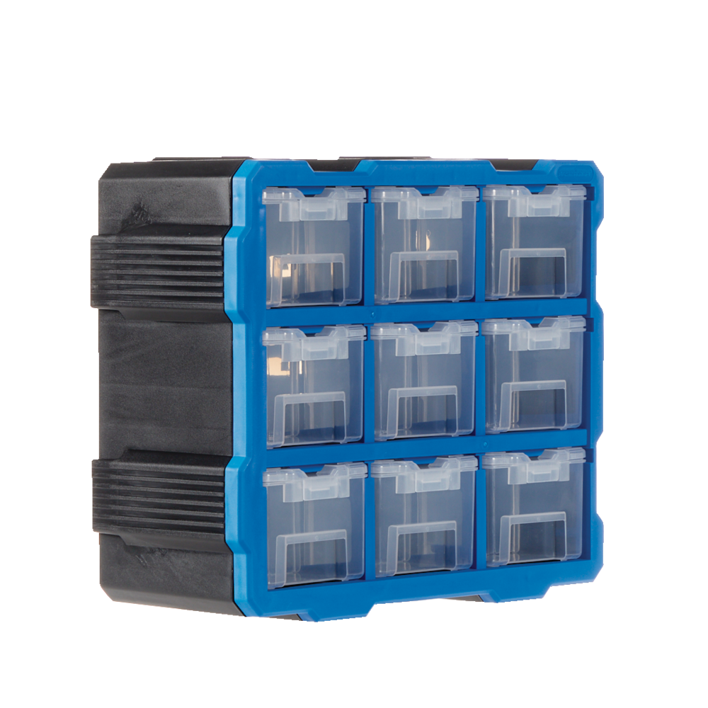 Mastercraft Raxx Stackable WallMountable 9Bin Parts w/ Lid, 15x7x13in Canadian Tire