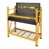 DeWALT 2-Shelf Industrial Storage Rack Workbench, 4-ft Front_Angled_Left