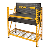DeWALT 2-Shelf Industrial Storage Rack Workbench, 4-ft Front_Angled_Left