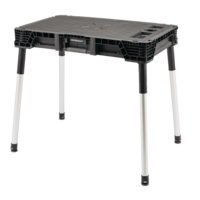 Mastercraft Lightweight Portable Work Table w/ Organizer, 25x38x32-in