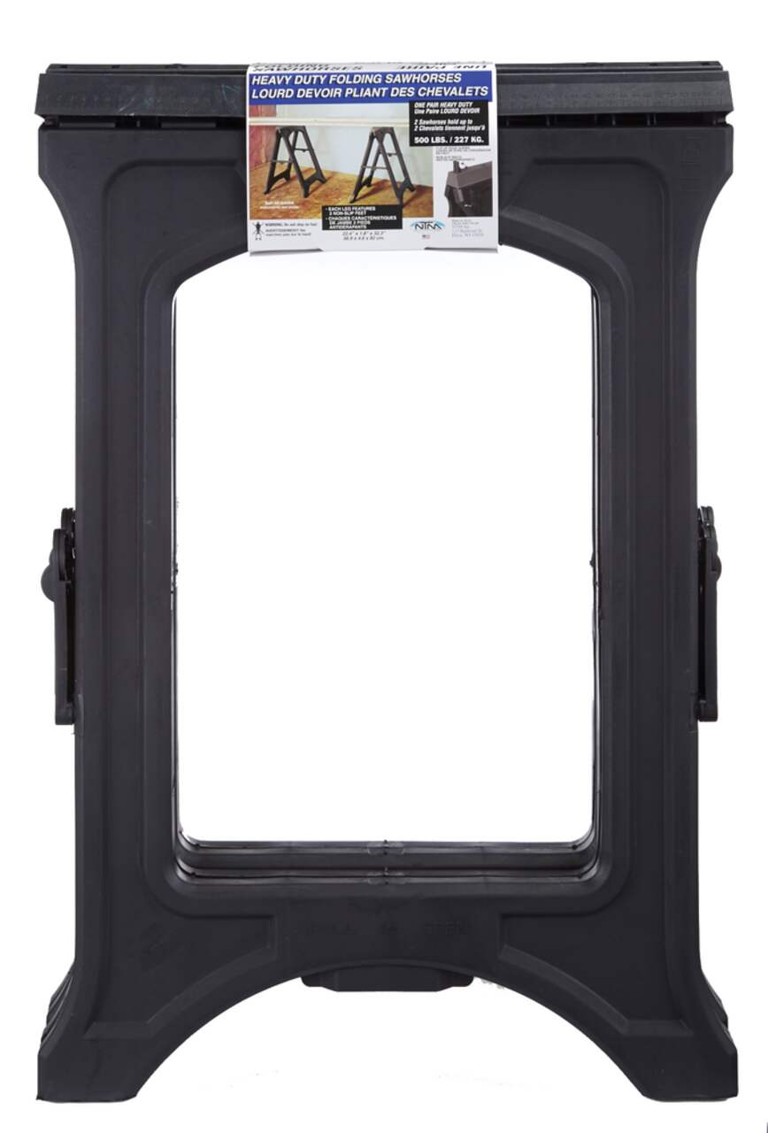 NTM Heavy Duty Plastic Sawhorse 2 pk