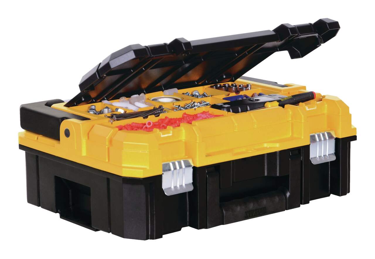 Système de rangement modulaire portatif tour à outils/coffre à outils DEWALT  TSTAK, avec roues et couvercles, 20 x 17 x 27 po, 3 pièces