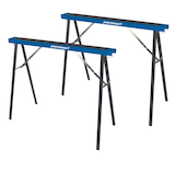 Mastercraft 2-Pack Metal Sawhorse, 300-lb capacity, 31 x 39-in Front_Three_Fourths_Angled_Left