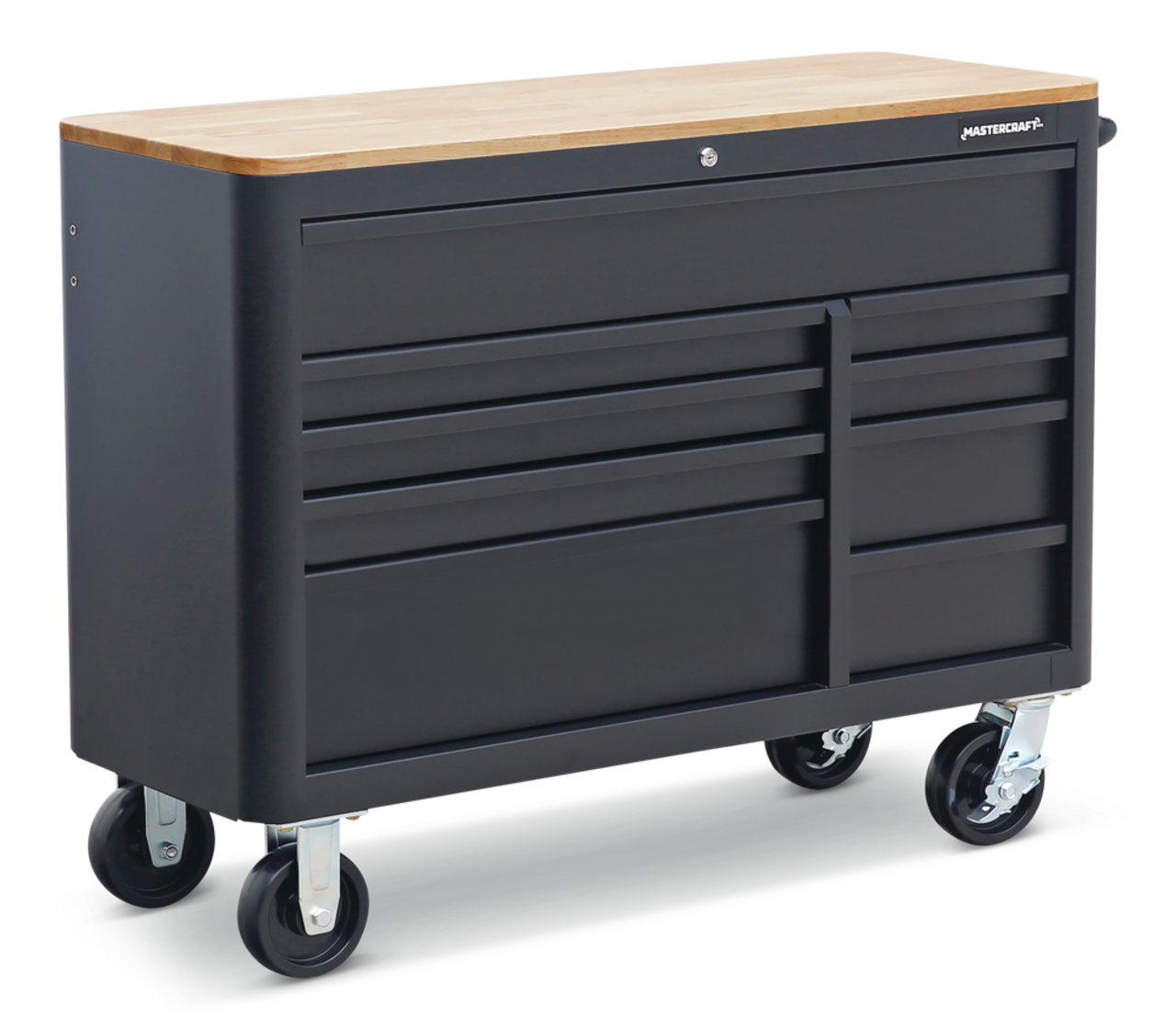 Rolling tool chest online with wood top