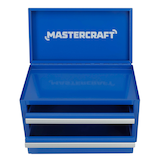 Mastercraft Mini Toolbox with 2 Drawers, Blue Front_Elevated