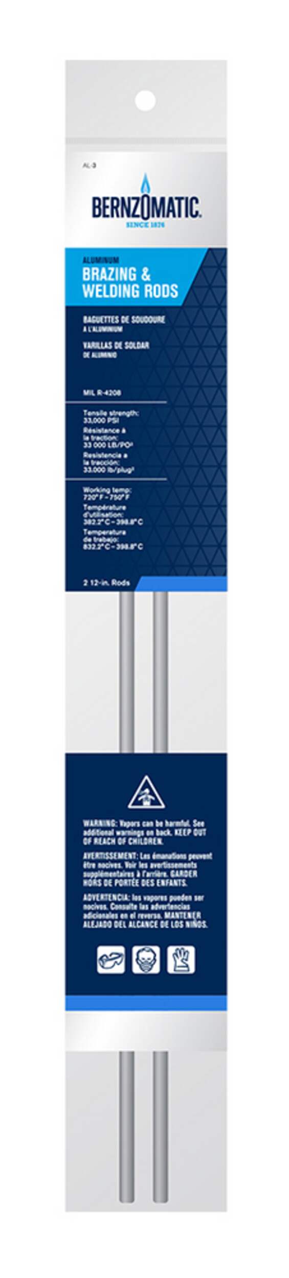 Bernzomatic Aluminum Brazing & Welding Rods, 2Pk Canadian Tire