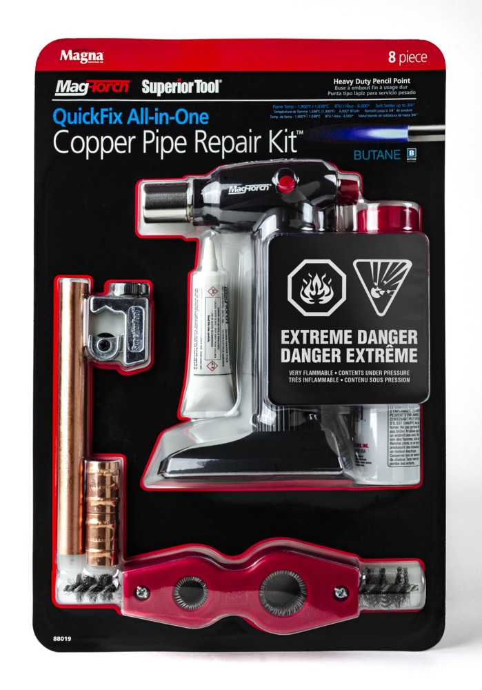 MagTorch® QuickFix AllinOne Butane CoPPer PiPe RePair Kit, 8Pc Canadian Tire