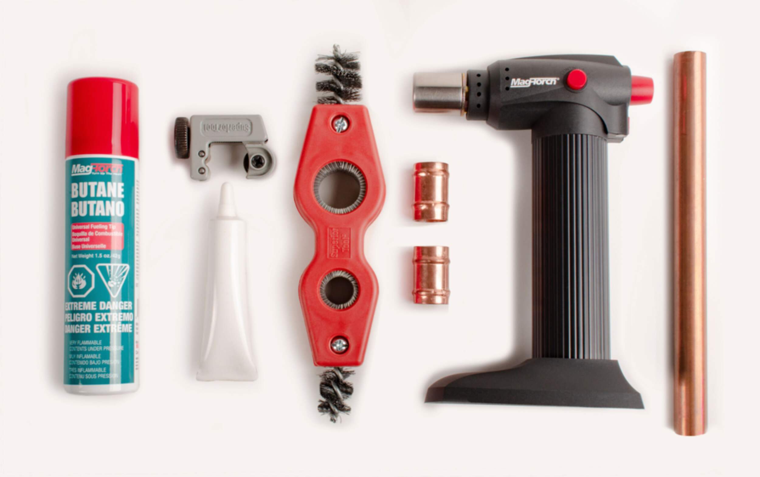MagTorch® QuickFix AllinOne Butane CoPPer PiPe RePair Kit, 8Pc