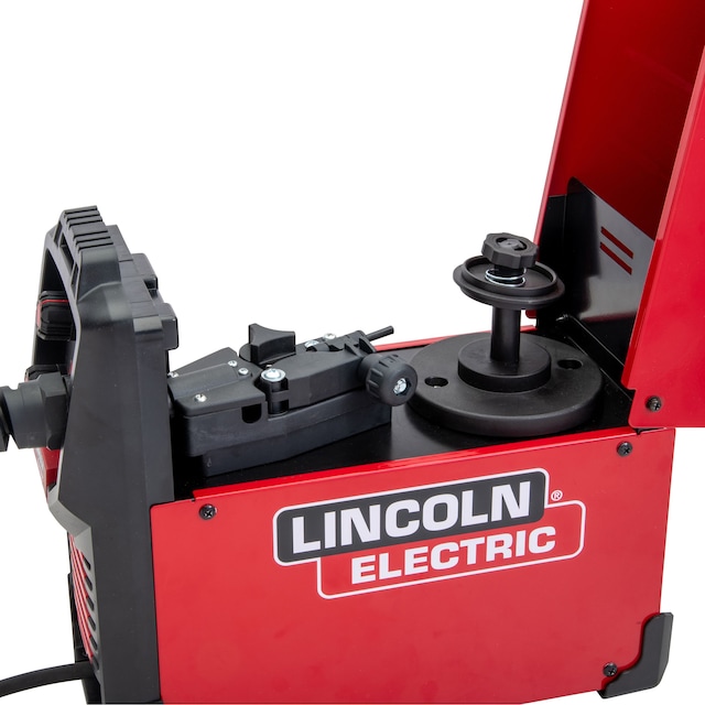 Lincoln Electric Flux Core 90i 120V Welder with Nozzles & Tips, Red