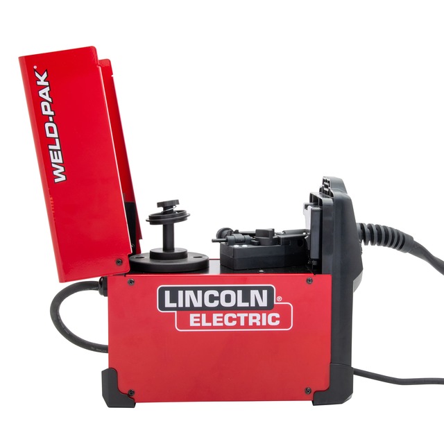 Lincoln Electric Flux Core 90i 120V Welder with Nozzles & Tips, Red
