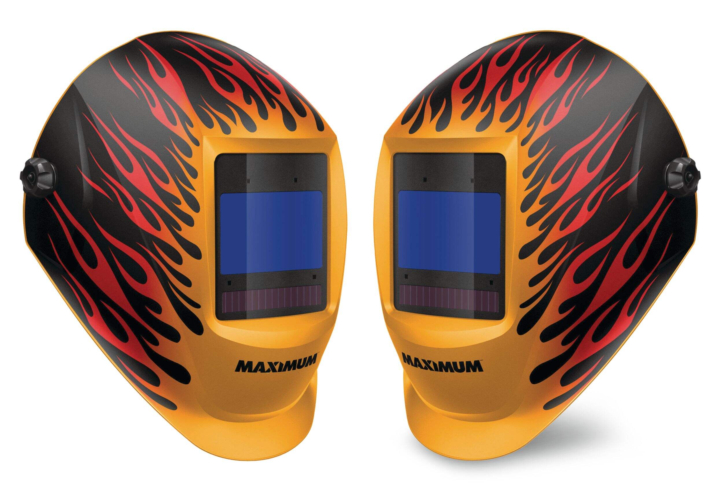 MAXIMUM Premium Variable Shade Welding Helmet, UV Resistant, Flame Design Composite_or_Mixed