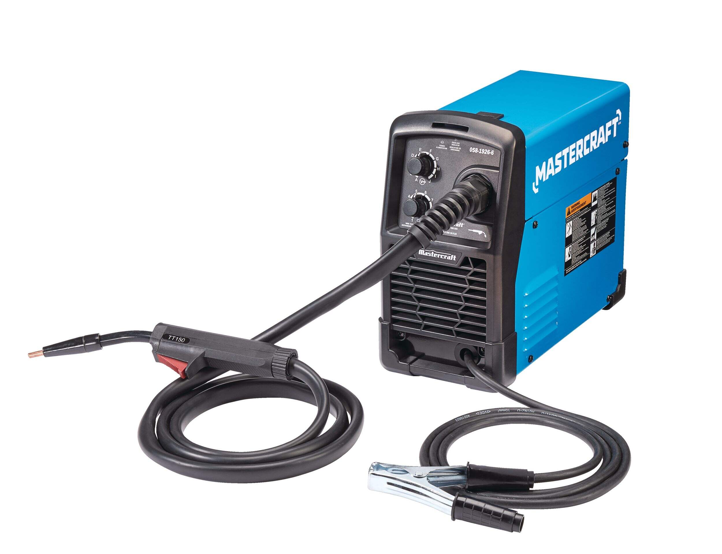 Mastercraft 115V Flux Core 125i Inverter Welder Front_Angled_Left