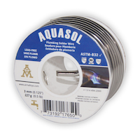 AIM Aquasol Lead-Free Premium Silver Bearing Plumbing Solder Wire, Assorted Amount Front_Angled_Left