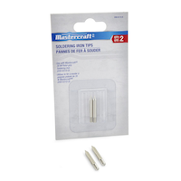 Mastercraft Replacement Soldering Iron Tips for 35W Soldering Iron, 34 x 4-mm, 2-pk Composite_or_Mixed