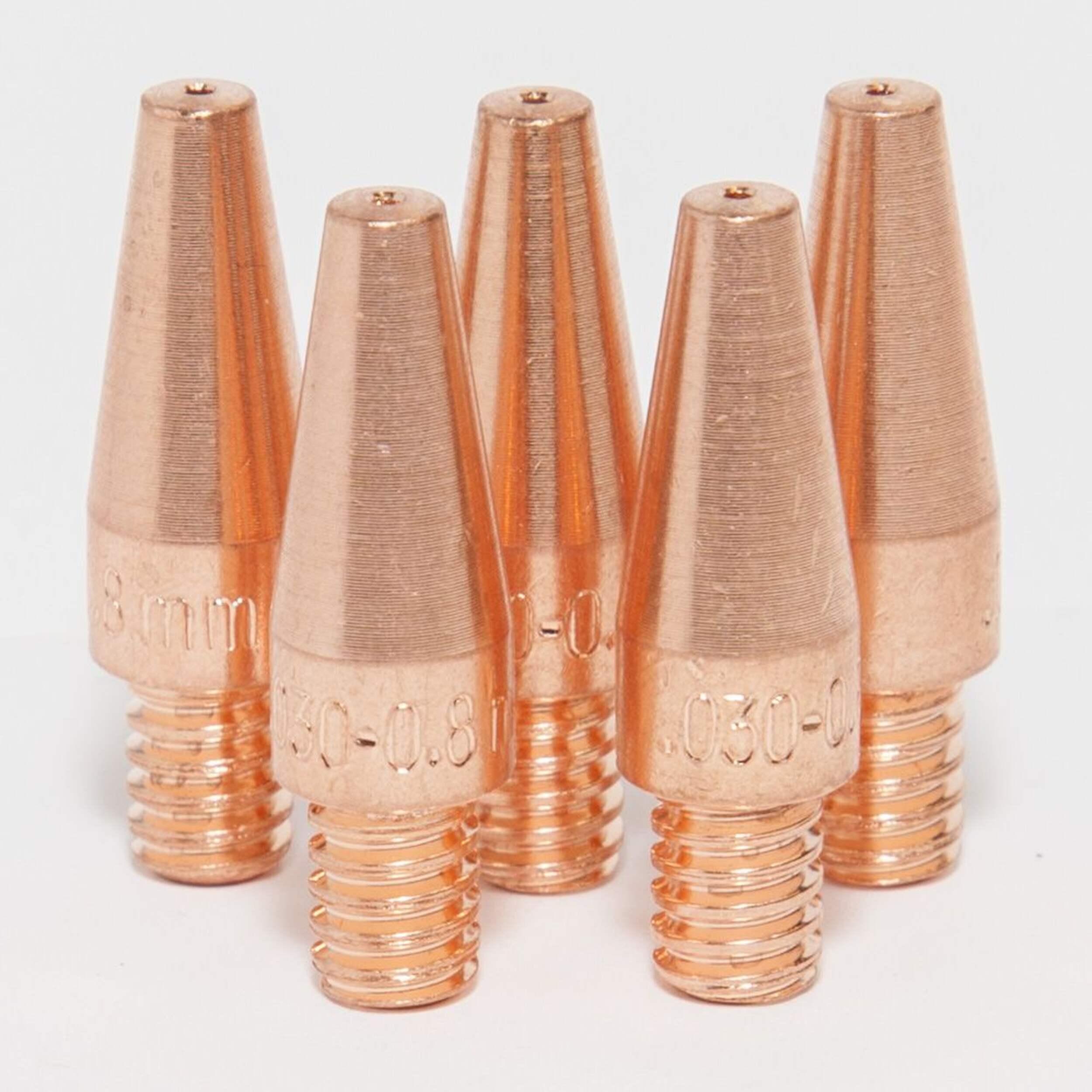 Lincoln Electric KH833 Magnum Pro Contact TiP Set, 0.030-in, 5-Pc Front_Elevated