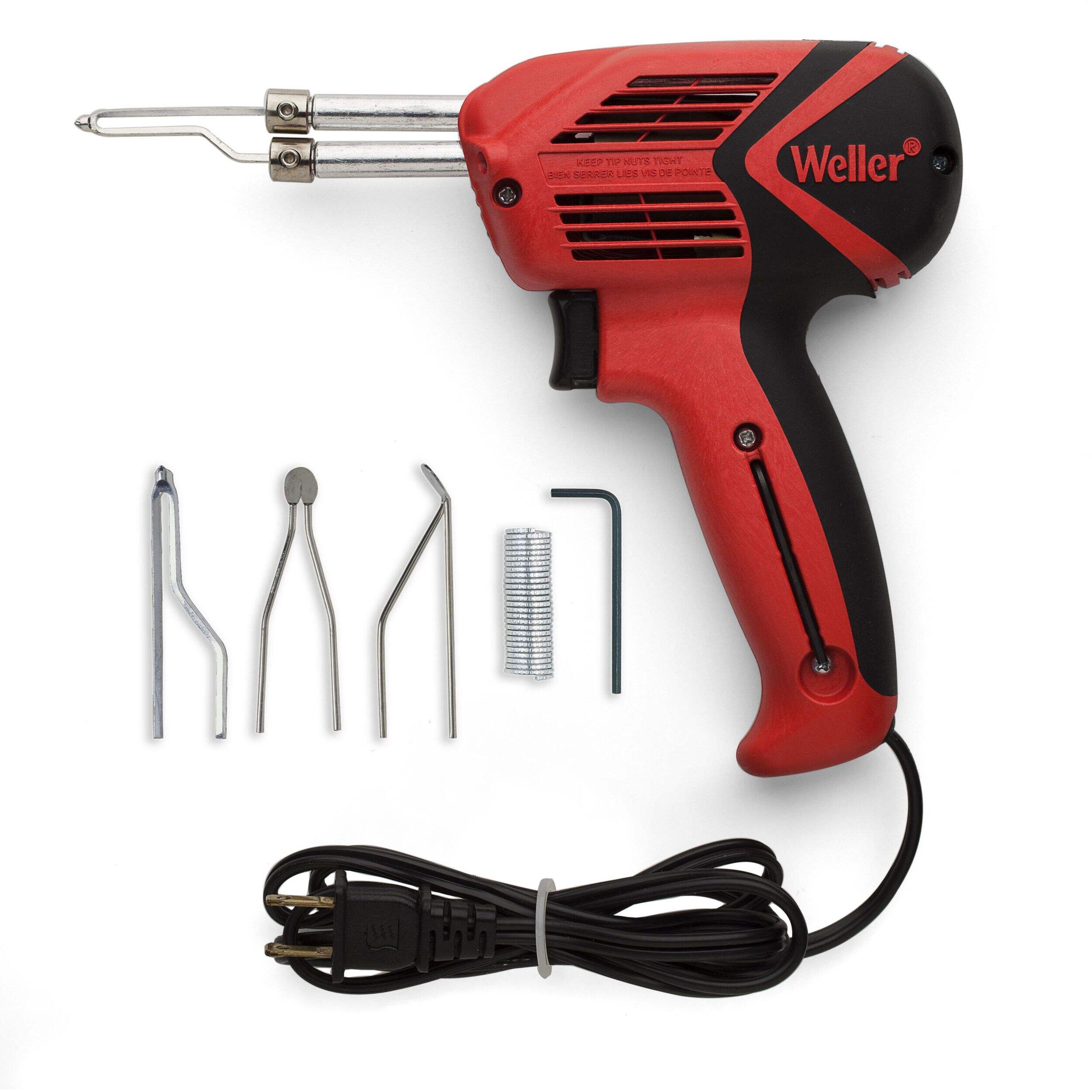 Weller 9400PKS 140W/100W Soldering Gun Kit with LED Lighting, 120V Dual Heat Front_Flat