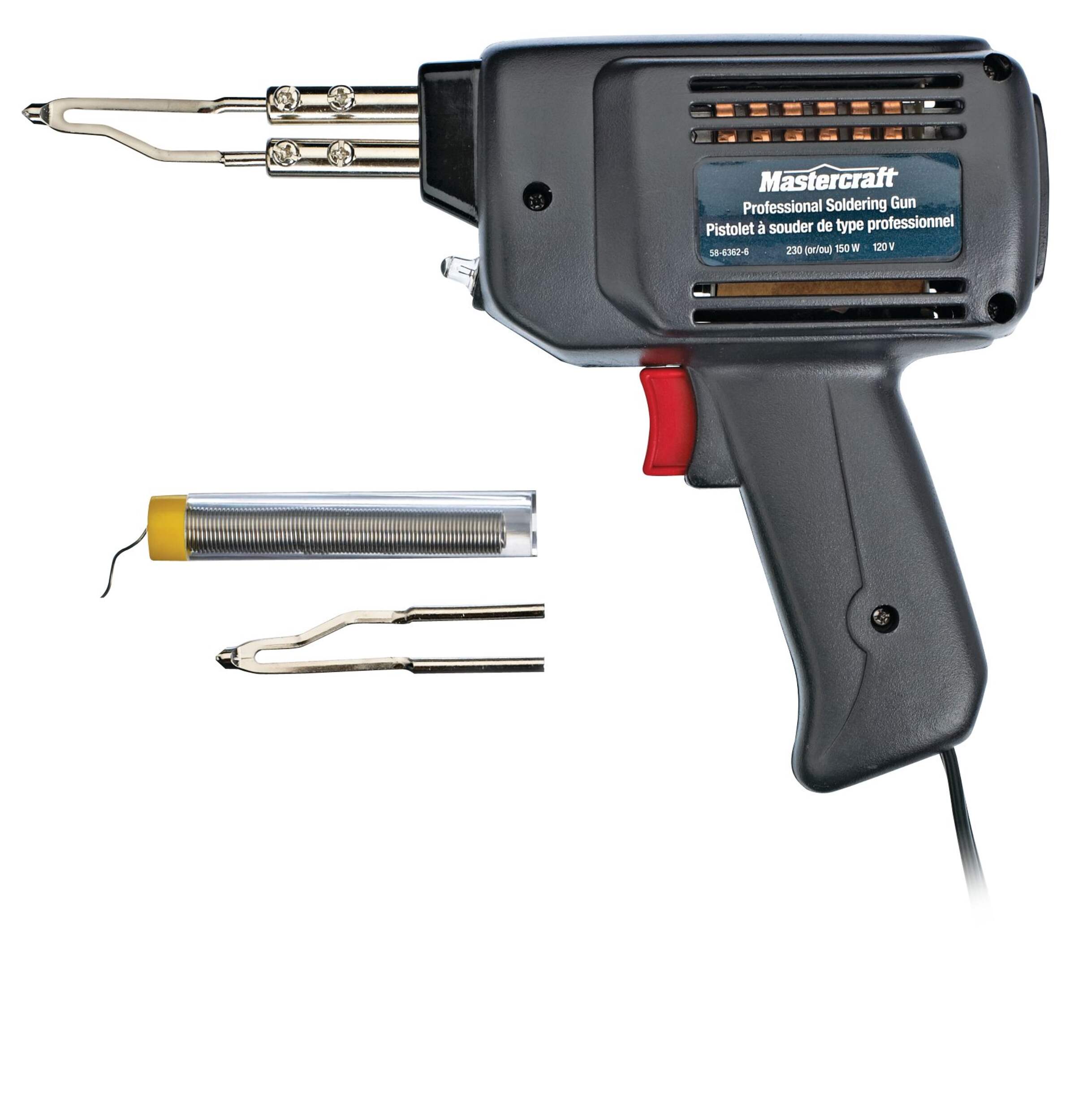 Mastercraft 230W/150W Heavy-Duty Soldering Gun Kit Side_Left