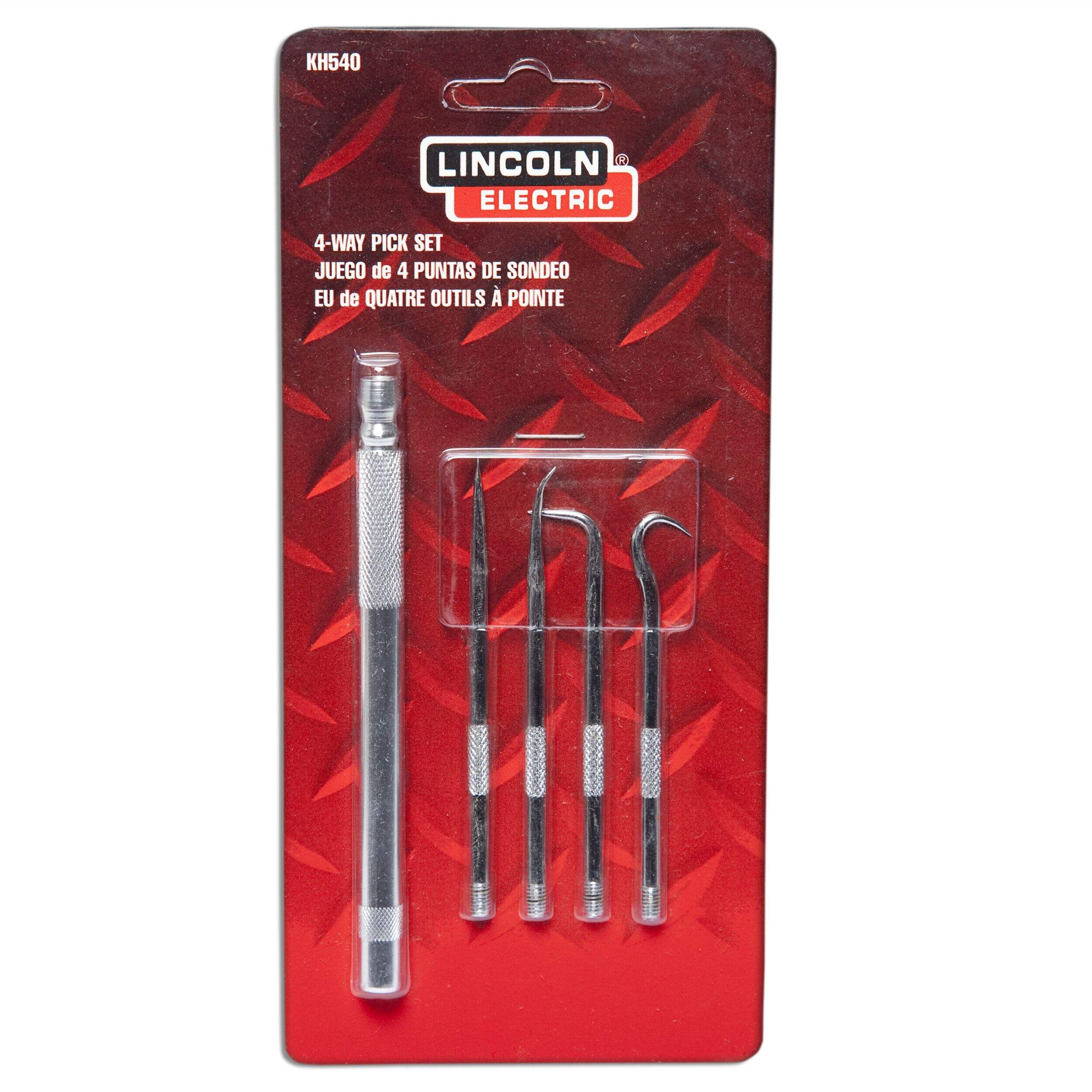 Lincoln Electric KH540 4-Way Pick Set, 4-Pc Front_Flat