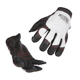 Lincoln Electric SteelWorker™ Leather Welding Gloves, White/Black Composite_or_Mixed